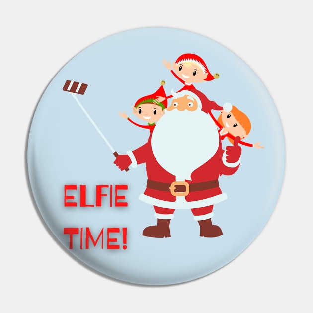 Christmas Selfie Pin by ClocknLife