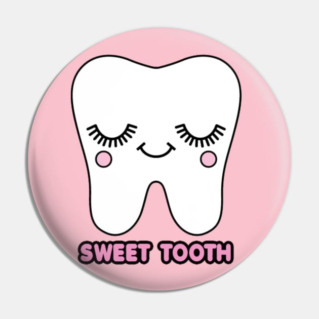 Sweet Tooth Pin by ClaireyLouCreations