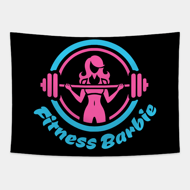 Fitness Barbie Vintage T-shirt 05 Tapestry by ToddT