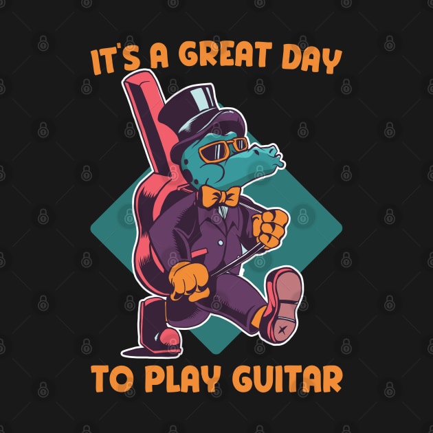 It's a great day to play guitar by Emmi Fox Designs