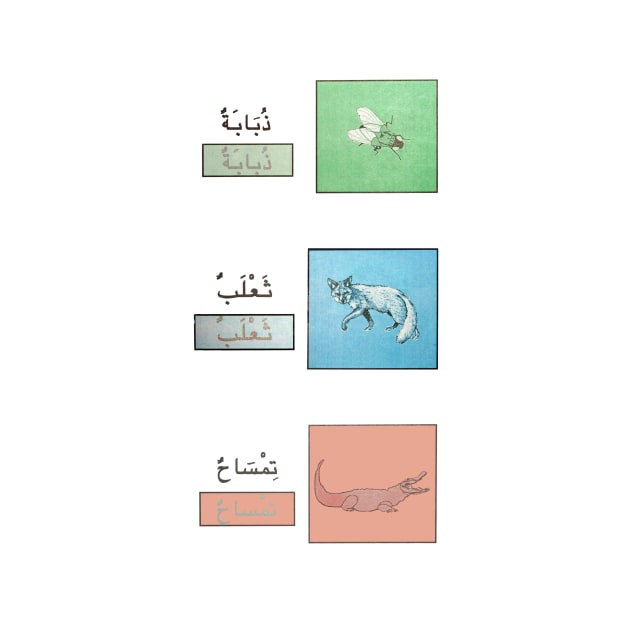 Fly, Fox, Crocodile in Arabic by Encino