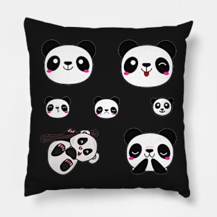 Panda Bear 7pk Stickers Collection Pillow