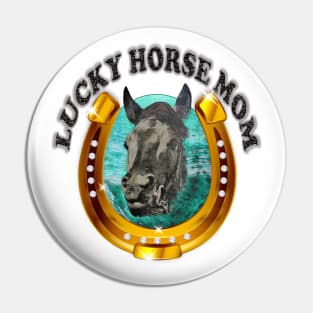 Lucky Horse Mom Pin