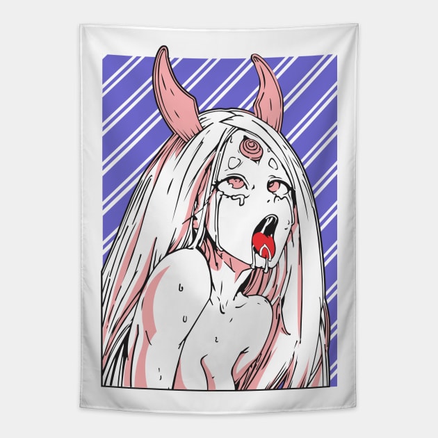 kaguya sexy girl Tapestry by nezirfon