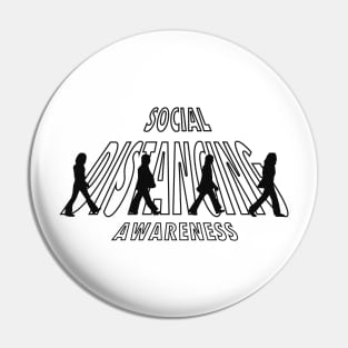 The Beatles Social Distancing Parody Pin