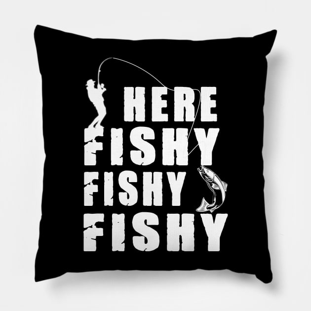 Funny Fishing Pillow by khalid12