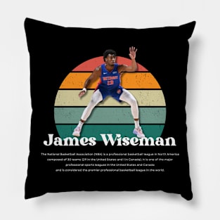 James Wiseman Vintage V1 Pillow