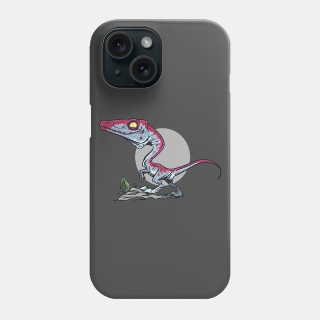 Fierce Velociraptor: Guardian of the Past Phone Case by WorldDinosaurs