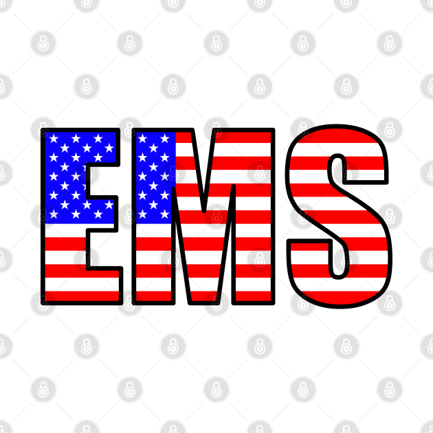 EMS in the USA flag colors by BassFishin