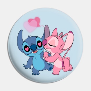 Stitch & Angel Pin