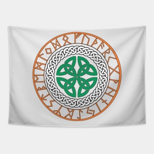 Irish and Celtic Runes and Knots Tapestry