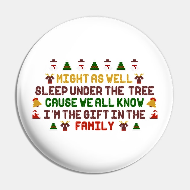 Funny Christmas Quote Pin by BadDesignCo