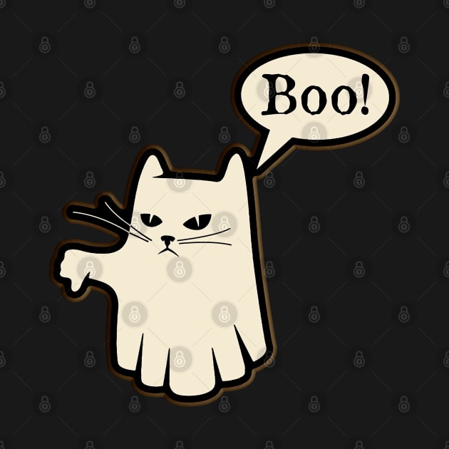 Cute Spirits Ghost Cat of Disapproval the ghost of disapproval by masterpiecesai