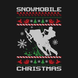 Snowmobile Christmas Sweater T-Shirt