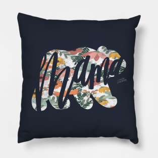 Floral Mama Bear Pillow