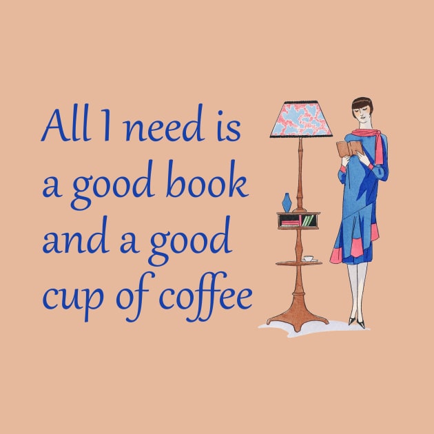 Lispe All I need is a good book and a good cup of coffee by Lispe