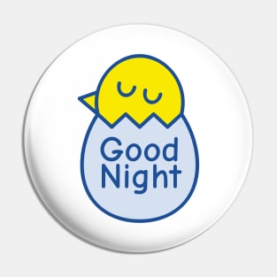 Good Night Baby Duck Vector Illustration Pin