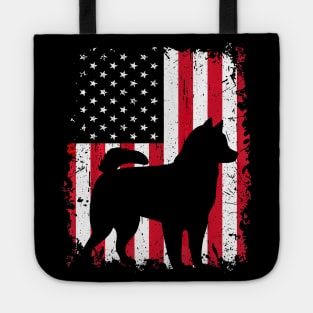 Alaskan Klee Kai 4Th Of July Shirt American Usa Flag Dog Tee Tote