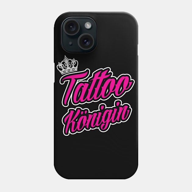 Tattoo königin (black) Phone Case by nektarinchen