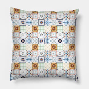 Azulejo #2 - vector Portuguese Moorish pattern Pillow