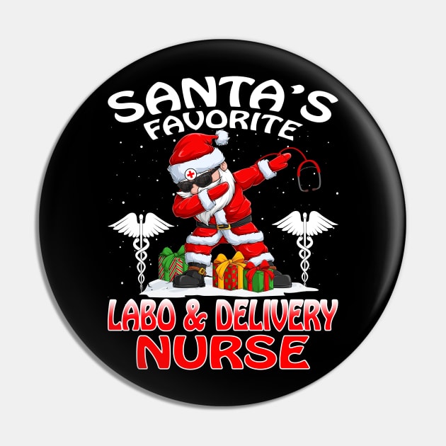 Santas Favorite Labor And Delivery Nurse Christmas Pin by intelus