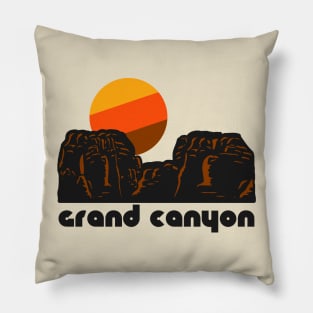 Retro Grand Canyon ))(( Tourist Souvenir National Park Design Pillow