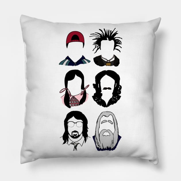 Foo Fighters Band Pillow by Jamie Collins
