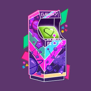 Neon Retro Arcade Machine T-Shirt