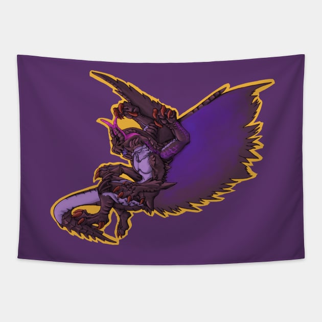 Gore Magala Tapestry by Geistrums