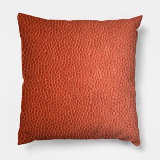 leather  orange pattern Pillow