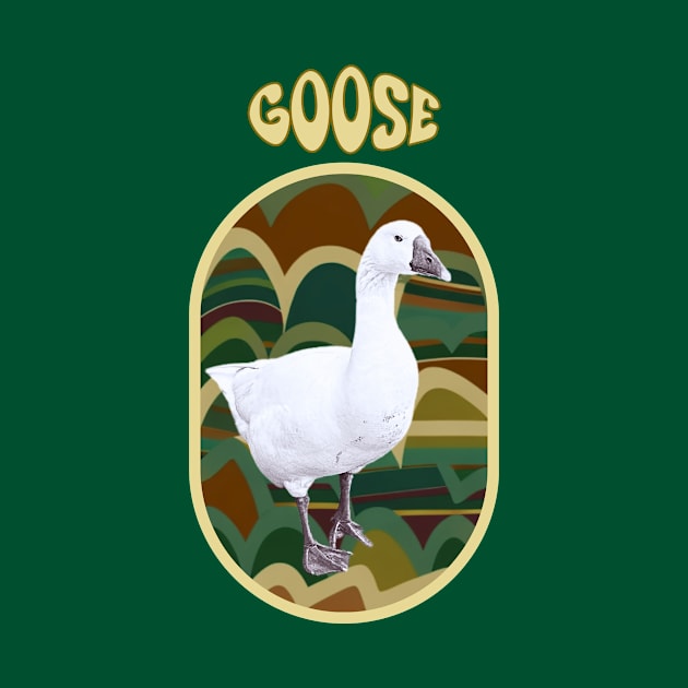 Goose on retro backround by happygreen