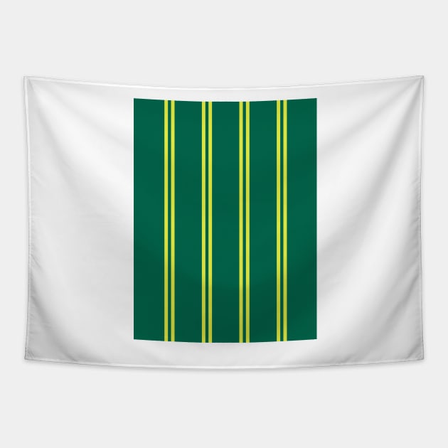 Notts County Green, Yellow Stripes 1985 Tapestry by Culture-Factory