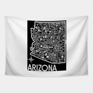 Arizona Map Tapestry