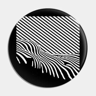 Modern Art Stripes (white) Pin