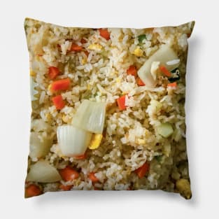 Fried rice textured background Pillow