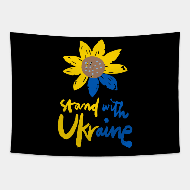 Stand With Ukraine Tapestry by Hunter_c4 "Click here to uncover more designs"