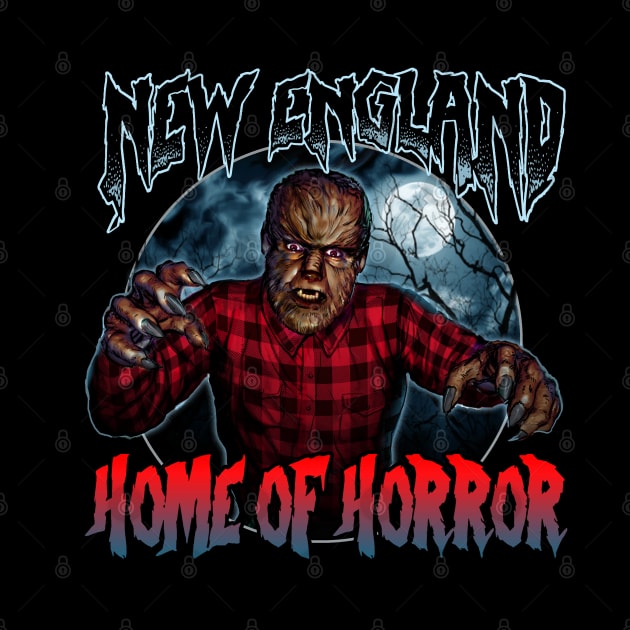 New England Werewolf Logo Design by New England Home Of Horror
