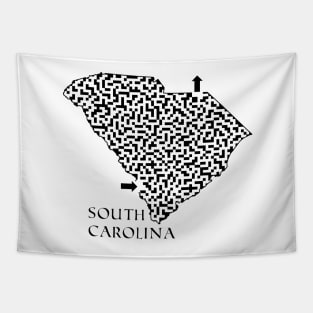 State of South Carolina Maze Tapestry