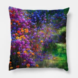 wild flowers Pillow