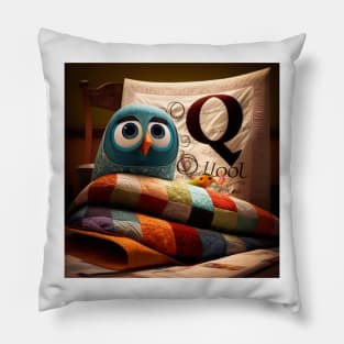 Letter Q for Qual Quilting AdventuresOfSela Pillow