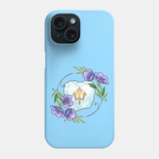 Sage from FF14 Job Crystal with Flowers T-Shirt Phone Case