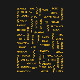 Kinky Words Collage T-Shirt