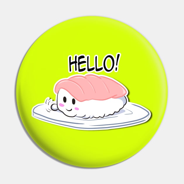 Happy Sushi Pin by Reenave