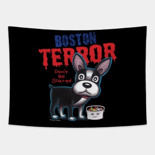 Boston Terror Halloween Dog Tapestry