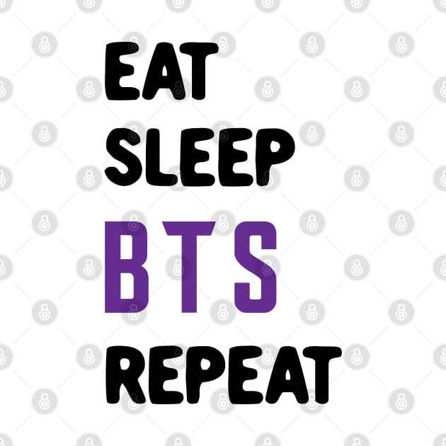 Eat sleep BTS repeat by Oricca