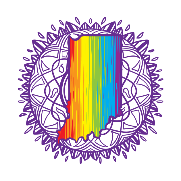 Indiana Mandala Pride by Manfish Inc.