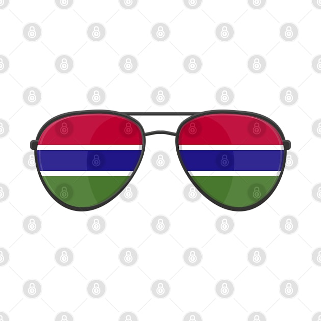 Gambia Flag Sunglasses by BramCrye