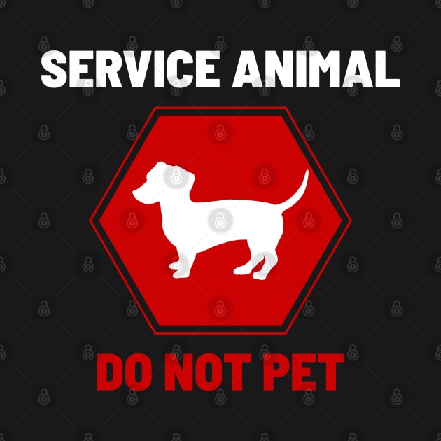Service Animal Do Not Pet - Stop Sign by Can Photo