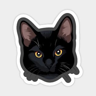 Cute Black Cat Magnet