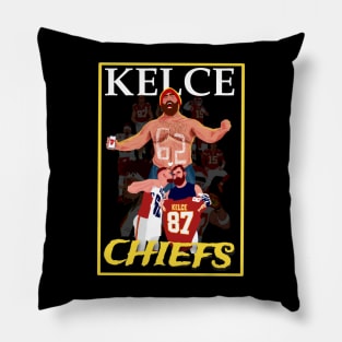 kansas city chiefs - black Pillow